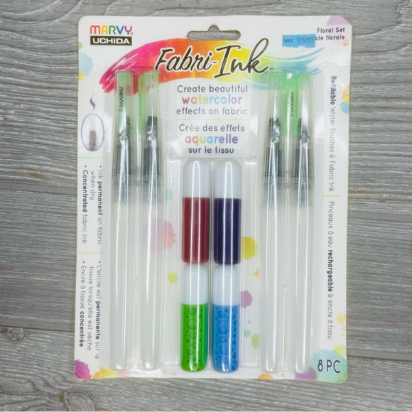Nwt lot of Fabric paint and markers Uchida Watercolor fabri-ink fabric craft diy - Picture 3 of 10